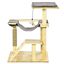 PawHut árbol rascador madera natural para gatos, , large indicador imagen numero 4