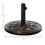 Outsunny Base de Sombrilla Peso 13 kg Soporte para Parasol Redondo de HDPE y Cemento para Poste de Paraguas de Ø35/38/48 mm para Terraza Patio Jardín Playa Ø48x34 cm Bronce, , large indicador imagen numero 3