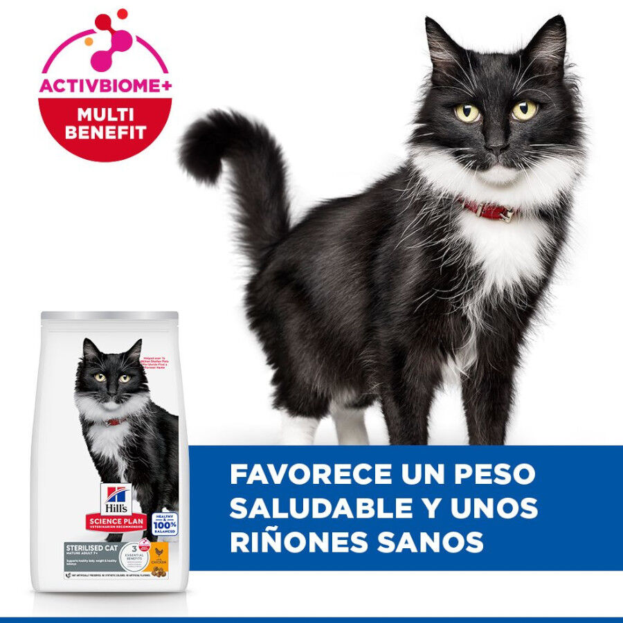 1.5 kg Hill's Science Plan Sterilised Mature Adult Pollo pienso para gatos, , large Imagen numero 4