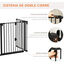 PawHut Barrera para Perros Negro, , large indicador imagen numero 4