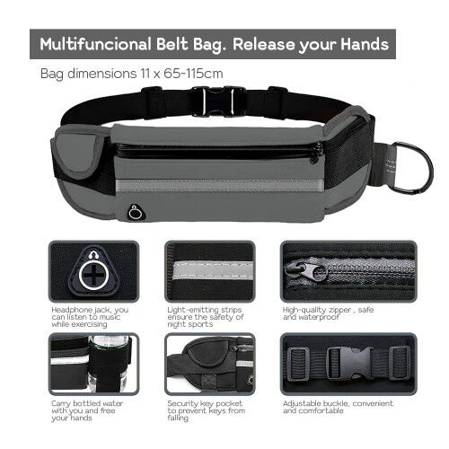 Edipets correa canicross manos libres gris para perros thumbnail