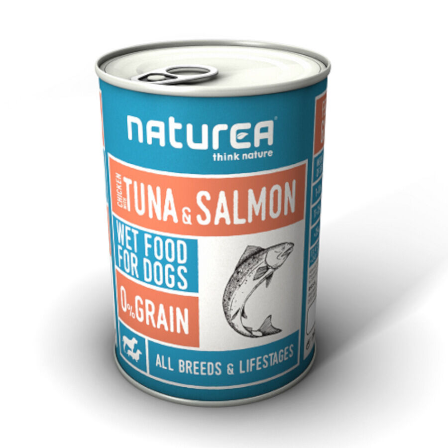 400 g Naturea Pollo con At&uacute;n y Salm&oacute;n lata para perros, , large Imagen numero 1