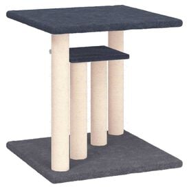 VidaXL Poste Rascador con plataformas gris oscuro para gatos