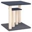 vidaXL Postes rascadores para gatos con plataformas gris oscuro 50 cm, , large indicador imagen numero 1