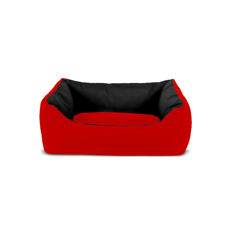 Gauty Cama para Perros y Gatos  Tela Impermeable - Rojo y negro, , large Imagen numero 1
