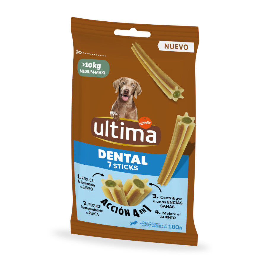 7 barritas Ultima Dental Medium Snacks dentales para perros, , large Imagen numero 1