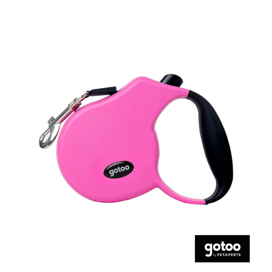 Gotoo Correa extensible rosa para perros, , large Imagen numero 2