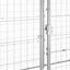 Vidaxl perrera de acero galvanizado plateada para perros, , large indicador imagen numero 19
