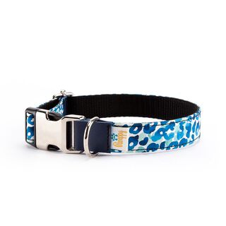 Pamppy funny collar leopardo azul para perros