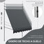 Outsunny Toldo Manual Retráctil 300x120x210-300 cm Toldo para Balcón con Manivela Altura Ajustable Impermeable y Anti-UV para Jardín Terraza Ventanas Gris Oscuro, , large indicador imagen numero 9