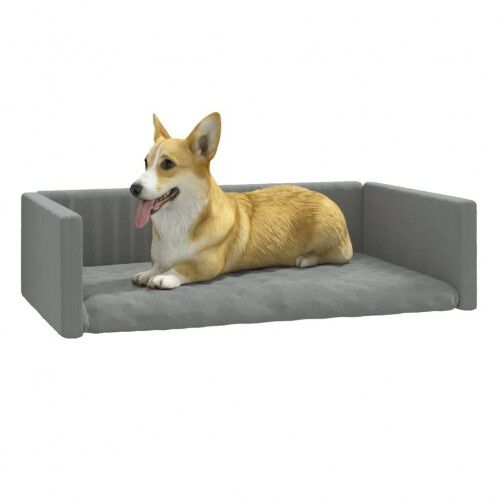Vidaxl cama de maletero gris claro para perros, , large Imagen numero 9