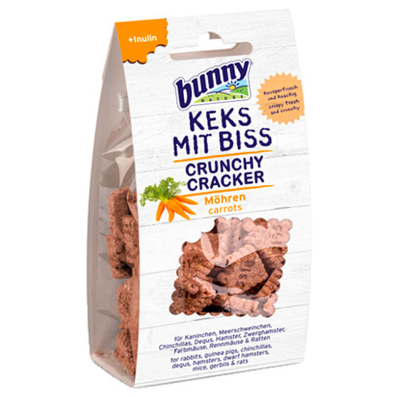 Bunny Crunchy Cracker snack para conejos zanahoria image number null