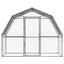 vidaXL Jaulas perros con techo puerta 2 uds acero galvanizado plateado, , large indicador imagen numero 4