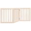 vidaXL Puerta para perros plegable 3 paneles madera de álamo 150 cm, , large indicador imagen numero 6