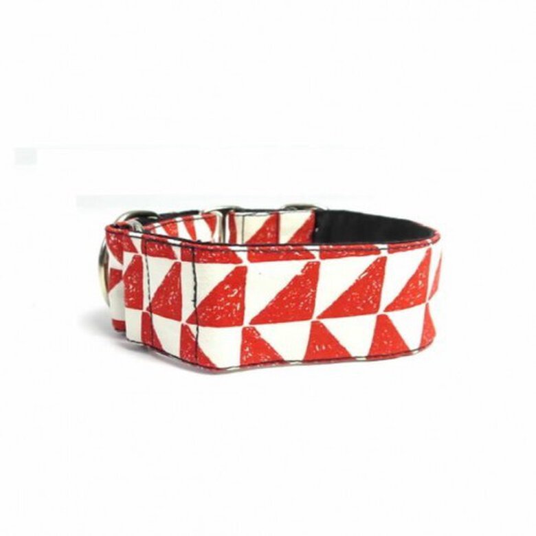 Collar Martingale Triángulos para perros color Rojo, , large image number null