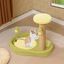 COSTWAY Rascador para Gatos, Torre para Gatos de 2 Niveles con Tema de Aguacate, Juguete con Resorte Postes de Rascado de Yute, Base Ancha Antideslizante, Mueble de Escalada Compacto para Gatos, , large indicador imagen numero 5