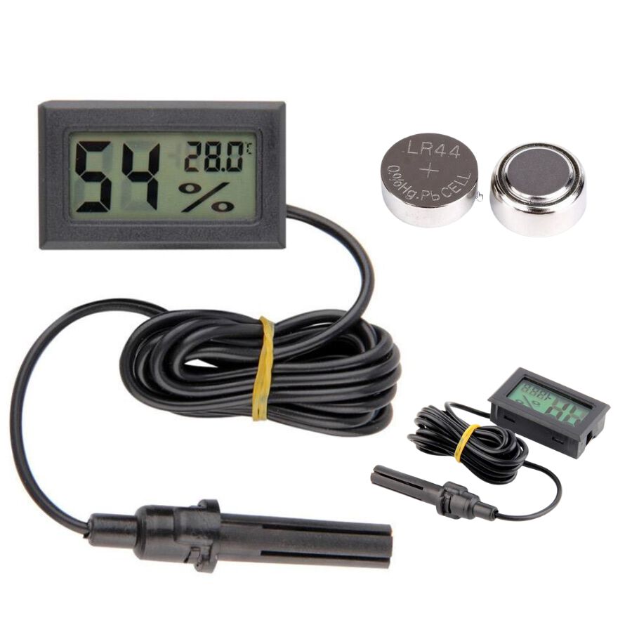 ReptilHábitat Medidor de temperatura y humedad para terrarios