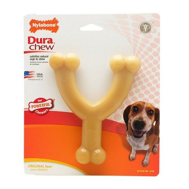 Juguete masticable en forma hueso para perros color Marrón, , large image number null