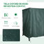 Outsunny Funda para Columpio de Jardín con Cremallera Cubierta Muebles para Exterior Ideal Columpios 177x114x152cm Verde Oscuro, , large indicador imagen numero 4