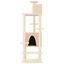vidaXL Rascador para gatos con postes de sisal crema 154 cm, , large indicador imagen numero 2