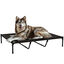 PawHut Cama Elevada Perros Negro, , large indicador imagen numero 1