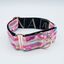 Baona collar martingale qawra de nylon reciclado rosa para perros, , large indicador imagen numero 1