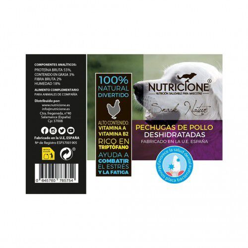 Nutricione Snack Pechuga de pollo para perros y gatos (pack 5 uds), , large Imagen numero 3