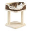 COSTWAY Árbol Rascador Compacto para Gatos, Altura 50 cm, Torre de Sisal Natural Alfombrado con Plataforma Felpa y Poste de Rascado, Torre para Rascar, Relajarse y Dormir (Beige), , large indicador imagen numero 1