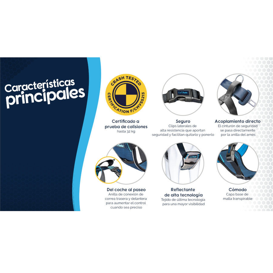 CarSafe arn&eacute;s para cintur&oacute;n de seguridad de coche para perros, , large Imagen numero 4