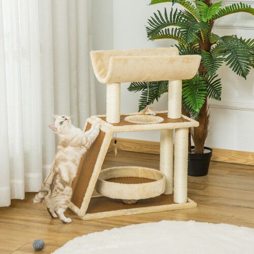 PawHut &Aacute;rbol Rascador Con Escalera para gatos, , large Imagen numero 2