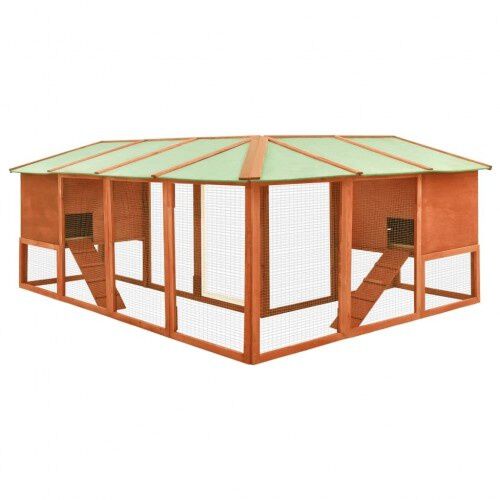 Jaula de exterior para mascotas color Marrón thumbnail