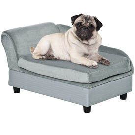 PawHut Sofá para Perros Gris Claro