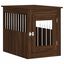 vidaXL Jaula para perros madera de ingeniería roble marrón 55x80x68 cm, , large indicador imagen numero 5