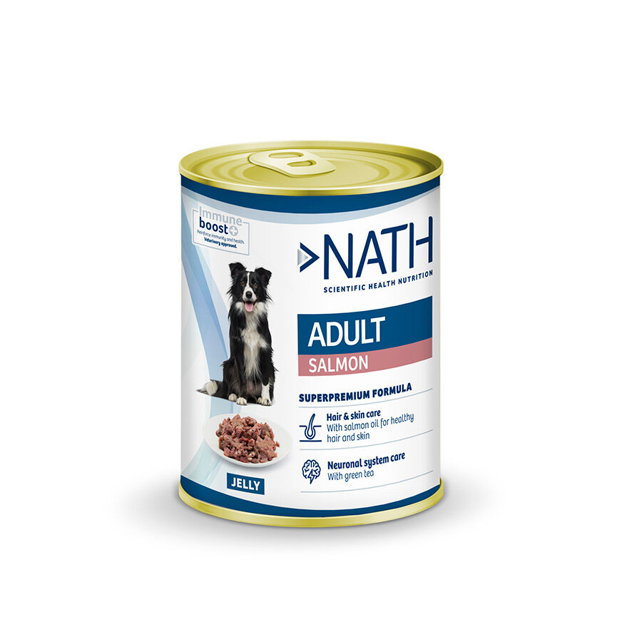 400 g Nath Adult Salm&oacute;n en Gelatina lata para perros, , large Imagen numero 1