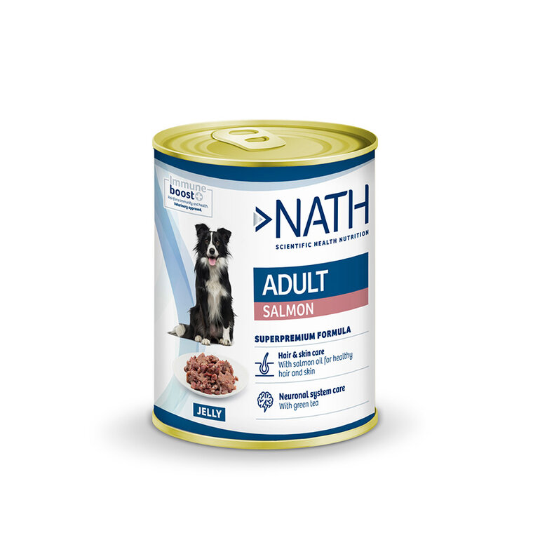 Nath Adult Salmón en Gelatina lata para perros, , large image number null