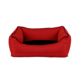 Gauty Cama Tela Impermeable  Rojo y negro para Perros y Gatos