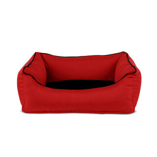 Gauty Cama Tela Impermeable  Rojo y negro para Perros y Gatos