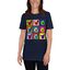 Mascochula camiseta mujer warhol personalizada con tu macota azul marino, , large indicador imagen numero 3
