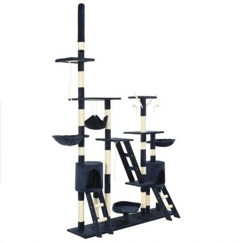 Rascador con postes para gatos color Azul thumbnail