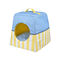 Summer Vibes Cama Cueva Azul y Amarillo para gatos, , large indicador imagen numero 5