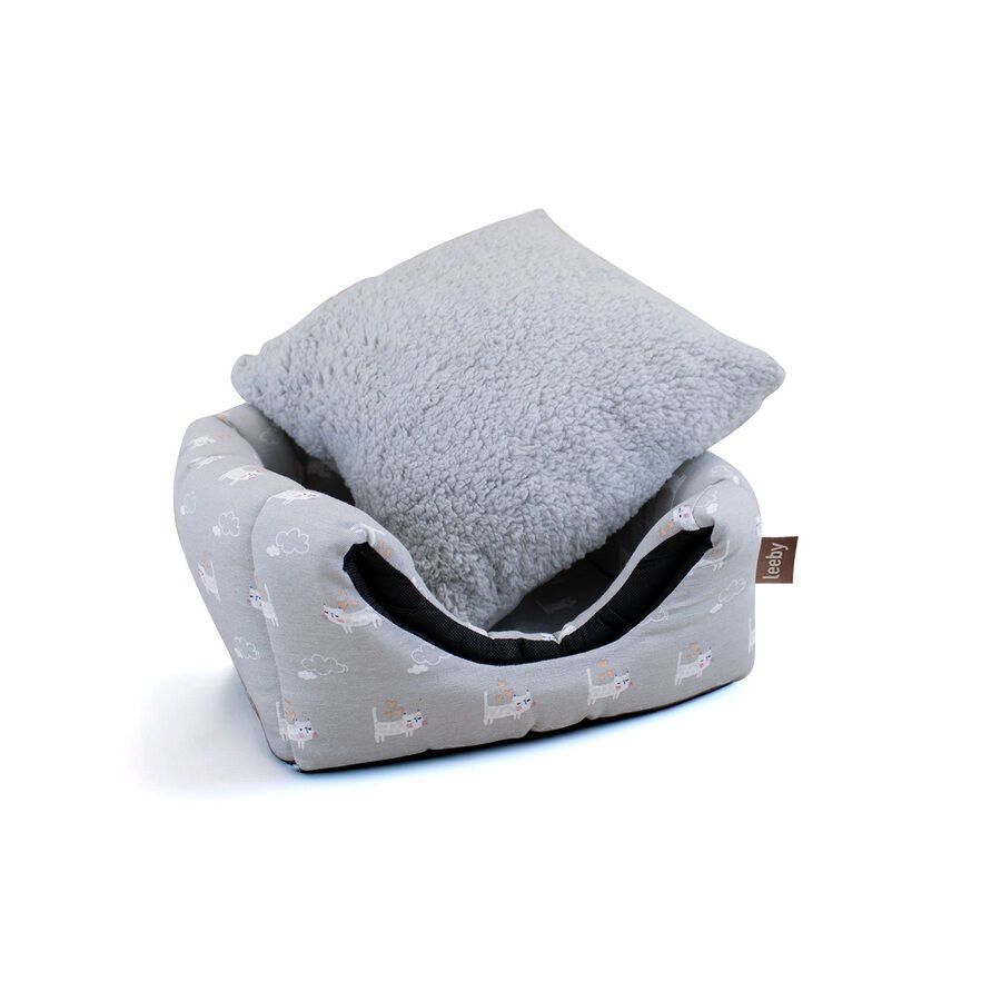 Leeby Cama Cueva Azul Claro para gatos thumbnail