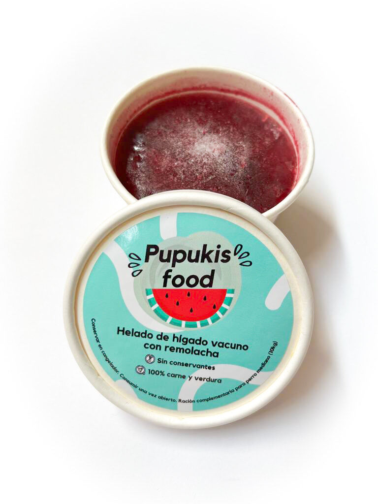 Helado de H&iacute;gado de Vacuno con Remolacha - 100% natural, , large Imagen numero 1
