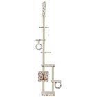 Rascador con poste de sisal color Beige Huellas, , large image number null