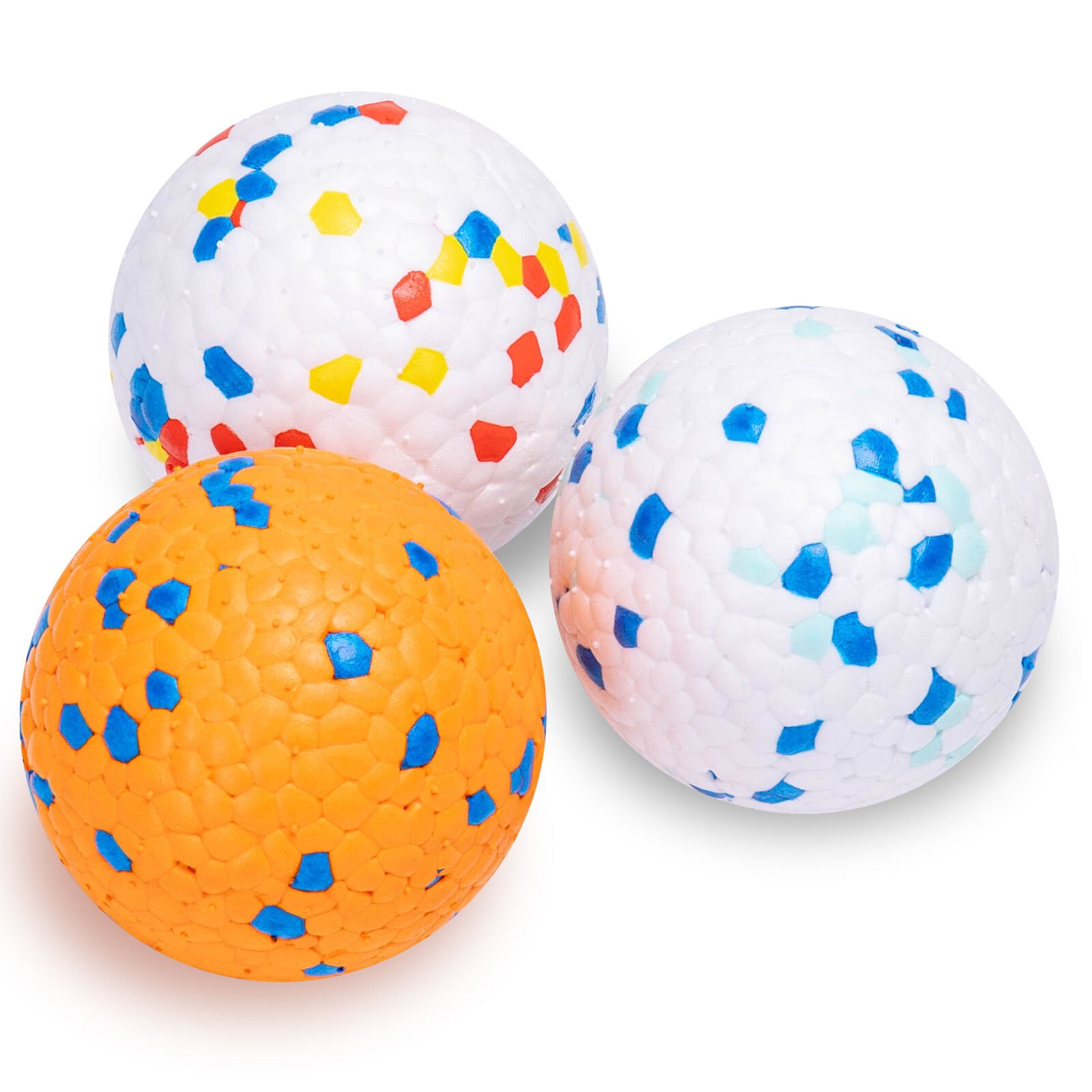 Nobleza Pelota Perro, Pack de 3 Pelota Juguete Interactiva para Perros, Pelota de goma duradera y el&aacute;stica, Apta para Perros Peque&ntilde;os Medianos Grandes, &Oslash; 6.3cm, , large Imagen numero 1