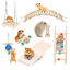 Nobleza 7pcs Juguetes para Hámster, Madera para Masticar Gnaw Throw Toss Juguetes para los Conejos, la Chinchilla, Hámsters, Cobayas, , large indicador imagen numero 1