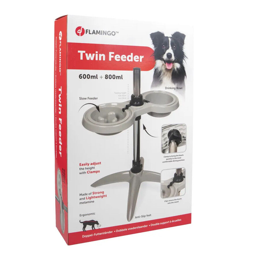 Flamingo Suvi Comedero y Bebedero con soporte para perros, , large Imagen numero 5