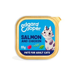 Edgard & Cooper Adult Salmón y Pollo en Paté tarrina para gatos