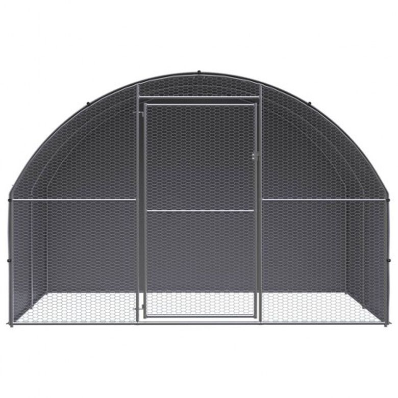 VidaXL Gallinero Exterior plateado thumbnail