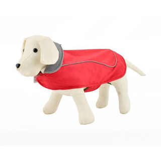Outech Chubasquero rojo con capucha para perros