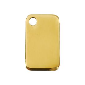 Red Dingo Placa identificativa Latón Rectangulo para perros
